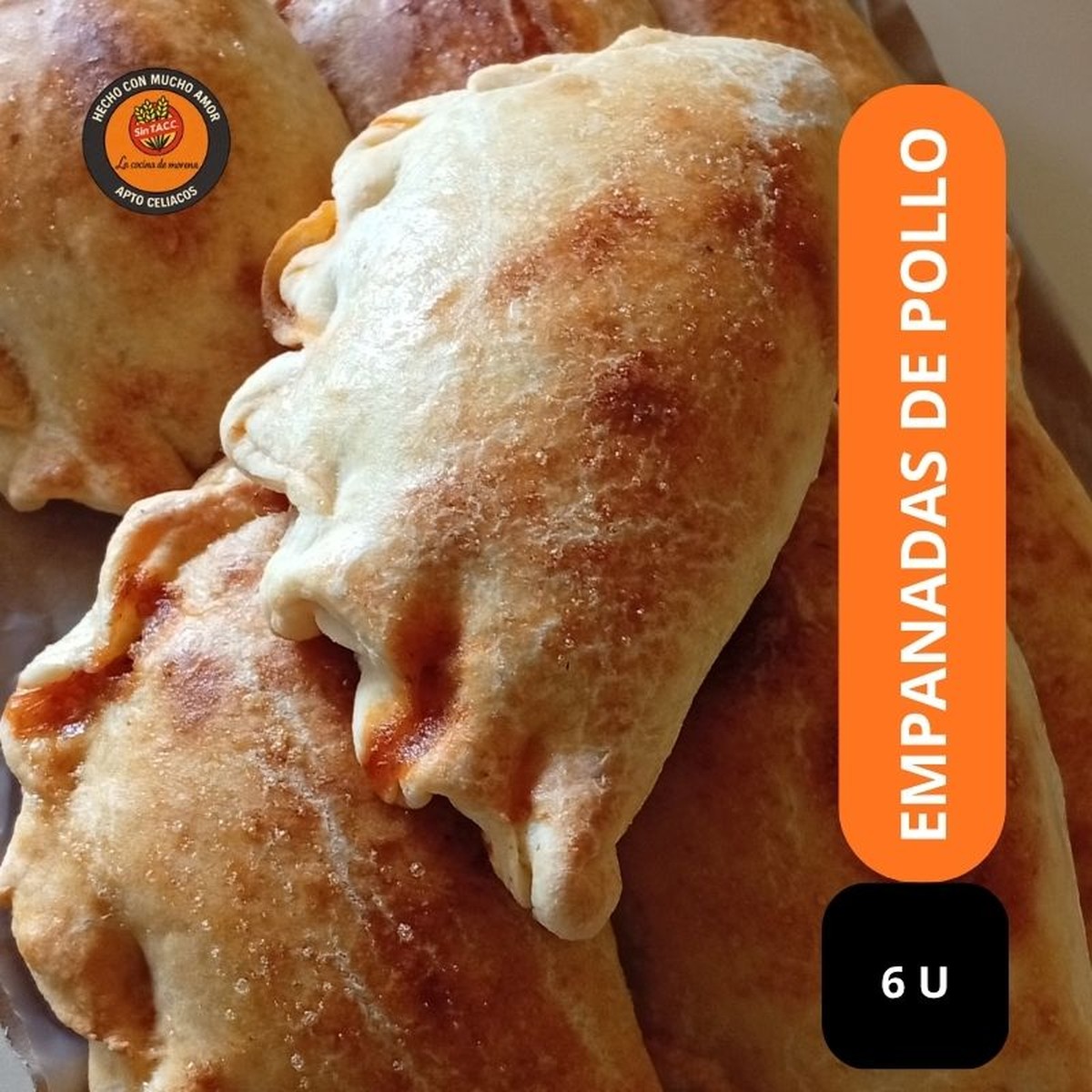 Empanadas de pollo por media docena