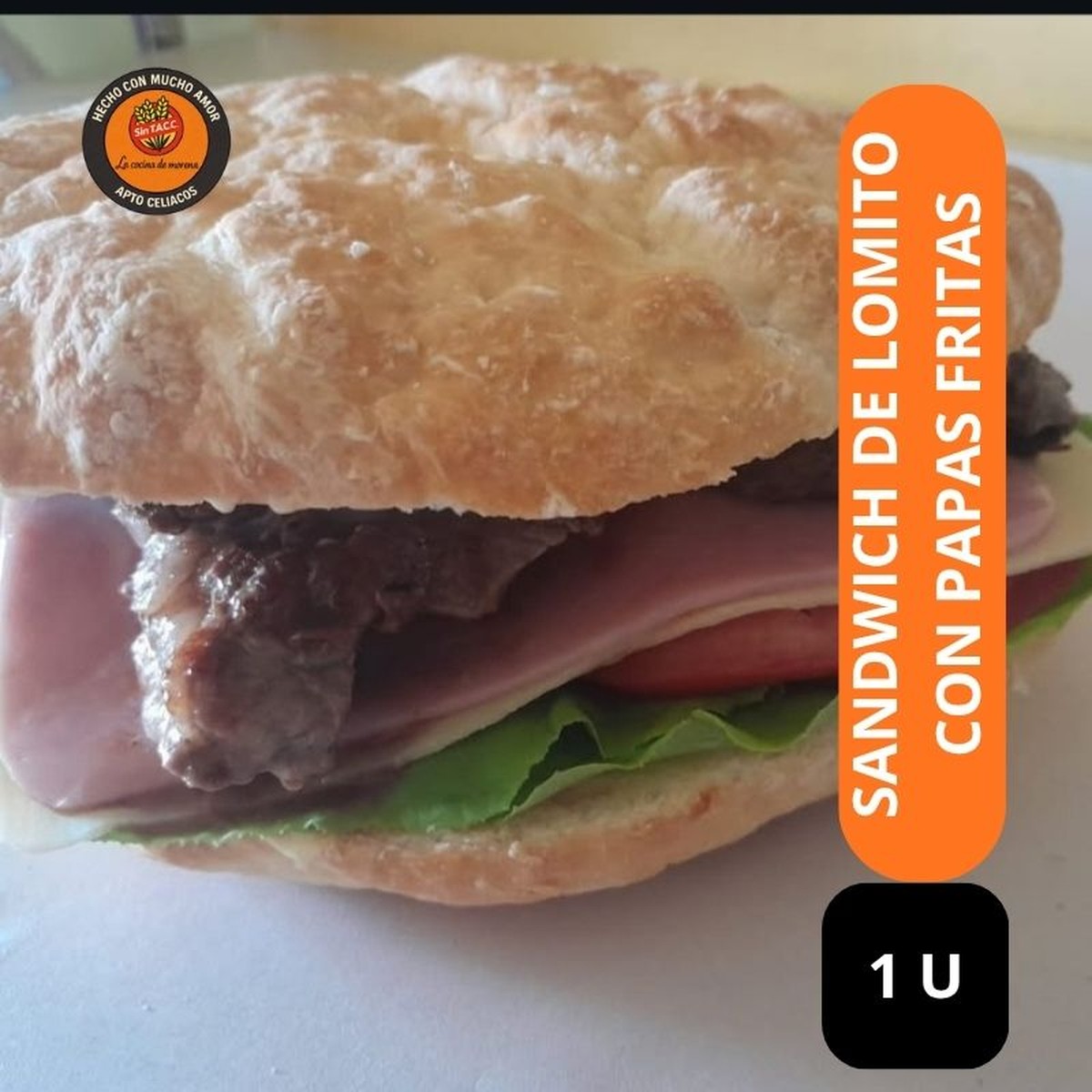 Sandwich de lomito con papas fritas!!